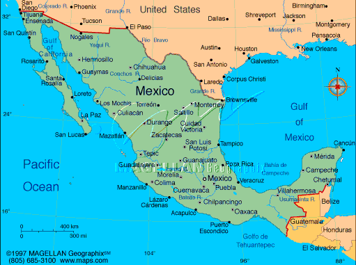 map of Mexico