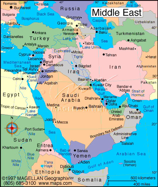 map of the Middle East