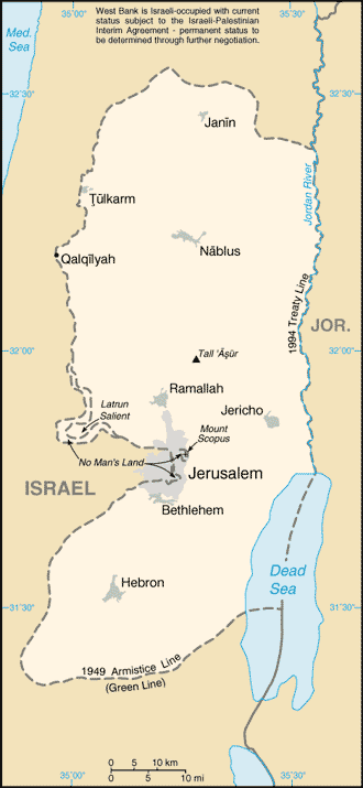 map of Palestine