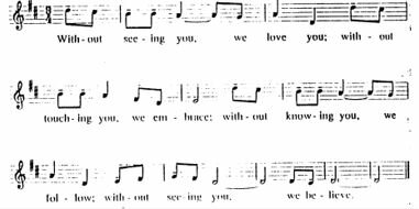 music sheet of the passage discussed below
