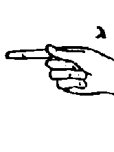 Israeli fingerspelling for the letter 'gimel'